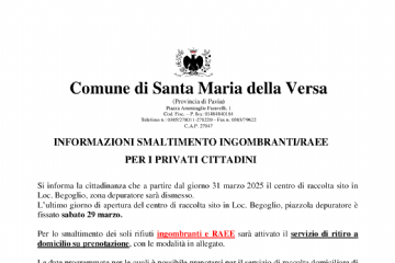 Informazione smaltimento ingombranti / raee